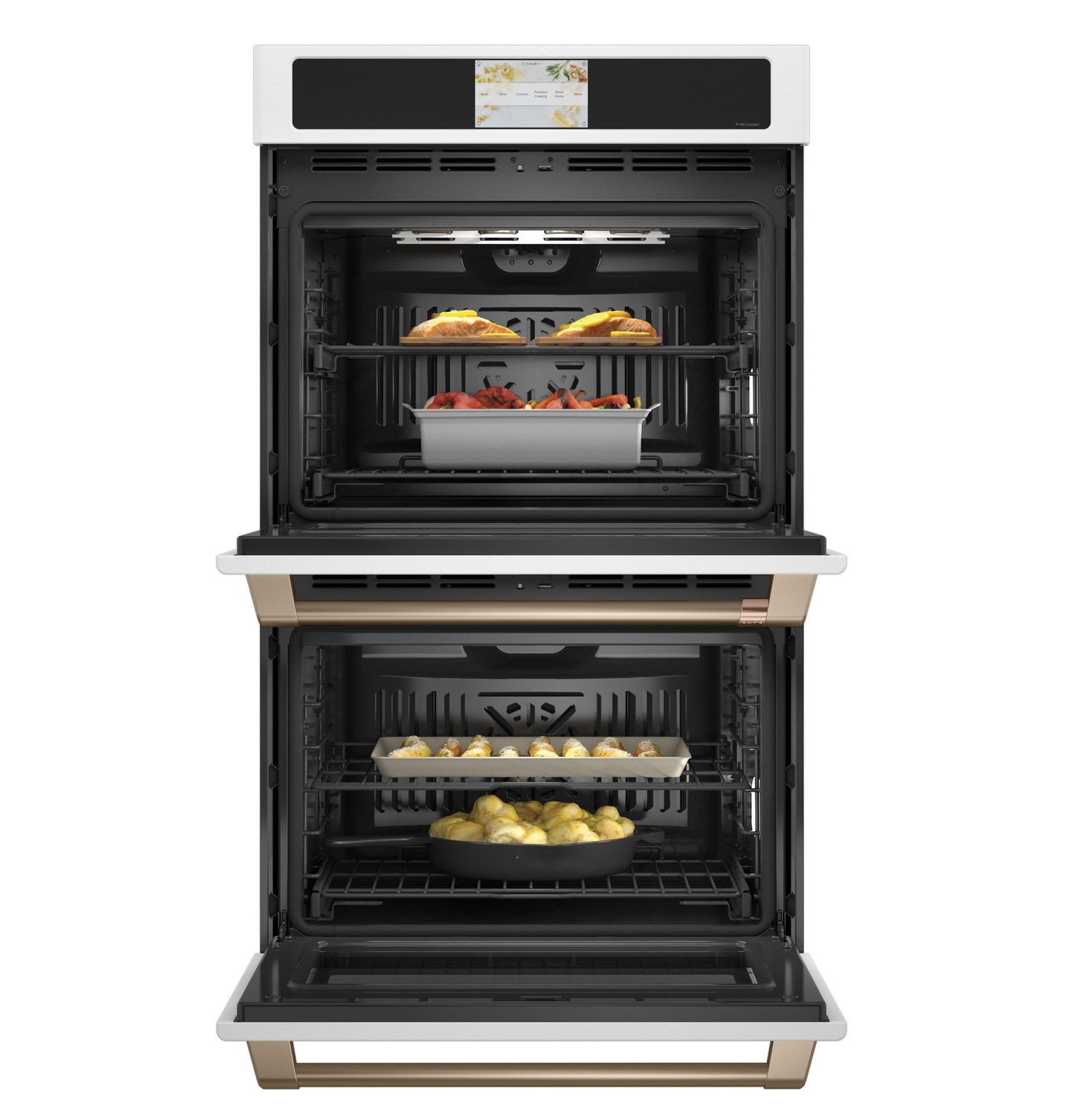 CAFE CTD90DP4NW2 CAFé Professional Series 30" Smart Built-In Convection Double Wall Oven in White - CTD90DP4NW2
