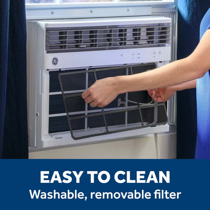 GE APPLIANCES AWGH24WWF GE® 24,000 BTU Smart Heat/Cool Electronic Window Air Conditioner for Extra-Large Rooms up to 1,500 sq. ft. White - AWGH24WWF