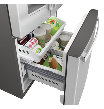 GE APPLIANCES GE 23.6 Cu. Ft. French-Door Refrigerator in Stainless Steel - GFE24JYKFS
