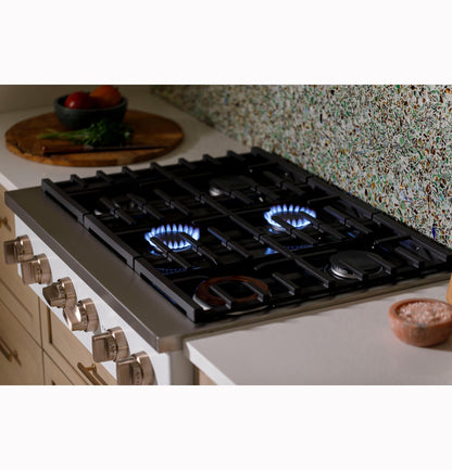 CAFE CGU366P4TW2 CAFé 36" Commercial-Style Gas Rangetop with 6 Burners (Natural Gas) White - CGU366P4TW2