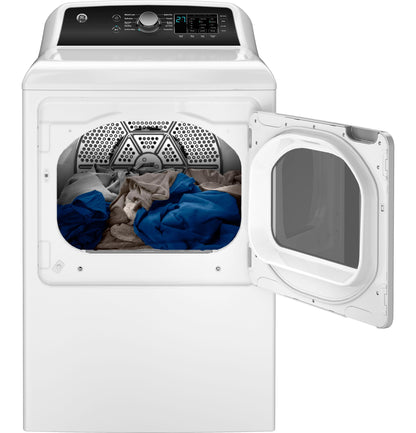 GE APPLIANCES GE 7.4 cu. ft. Capacity Gas Dryer with Up To 120 ft. Venting and Sensor Dry Black On White - GTD58GBSVWS