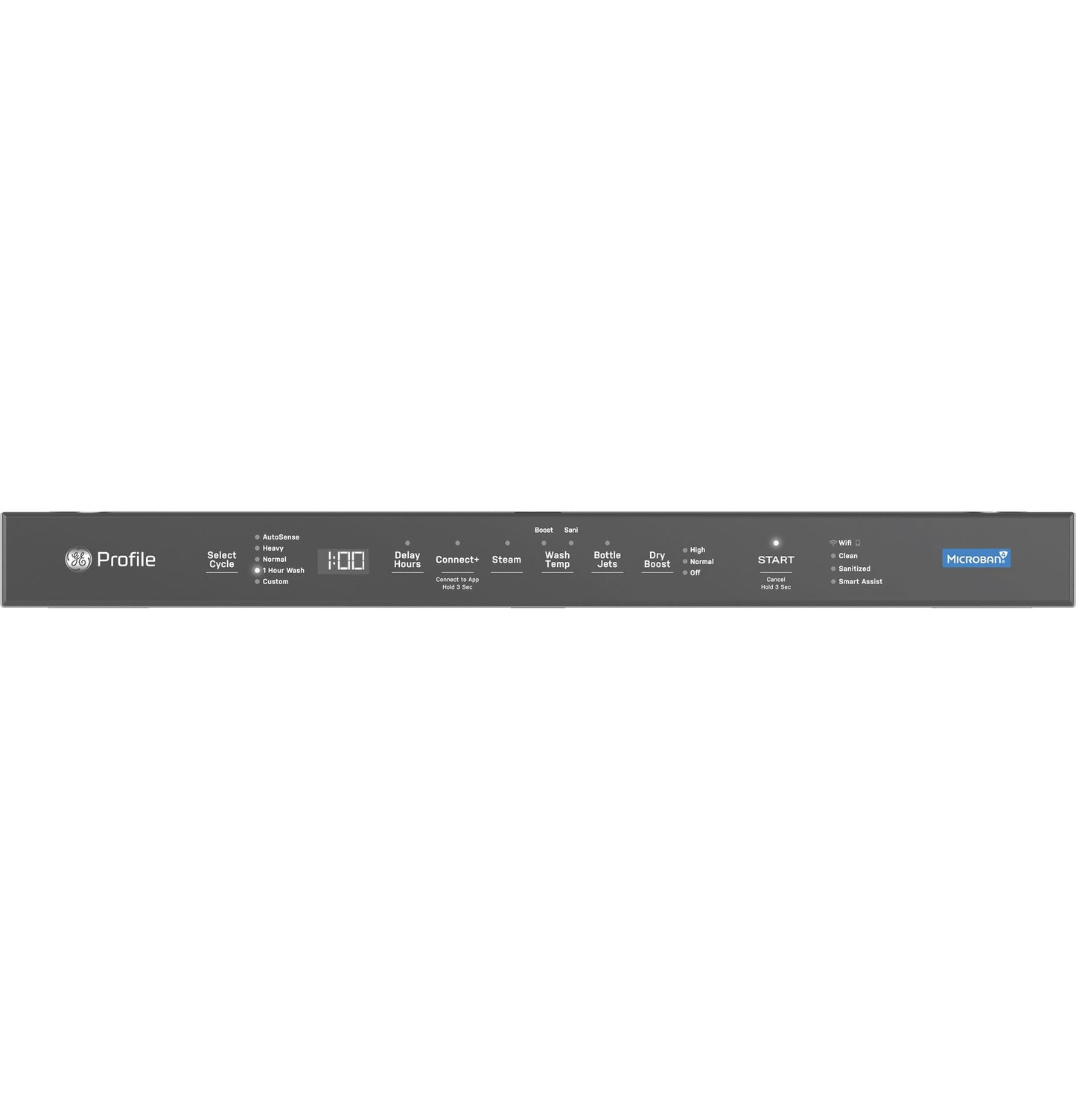 GE APPLIANCES PDT715SYVFS GE Profile™ ENERGY STAR® Fingerprint Resistant Top Control Stainless Interior Dishwasher with Microban™ Antimicrobial Technology in Stainless Steel - PDT715SYVFS