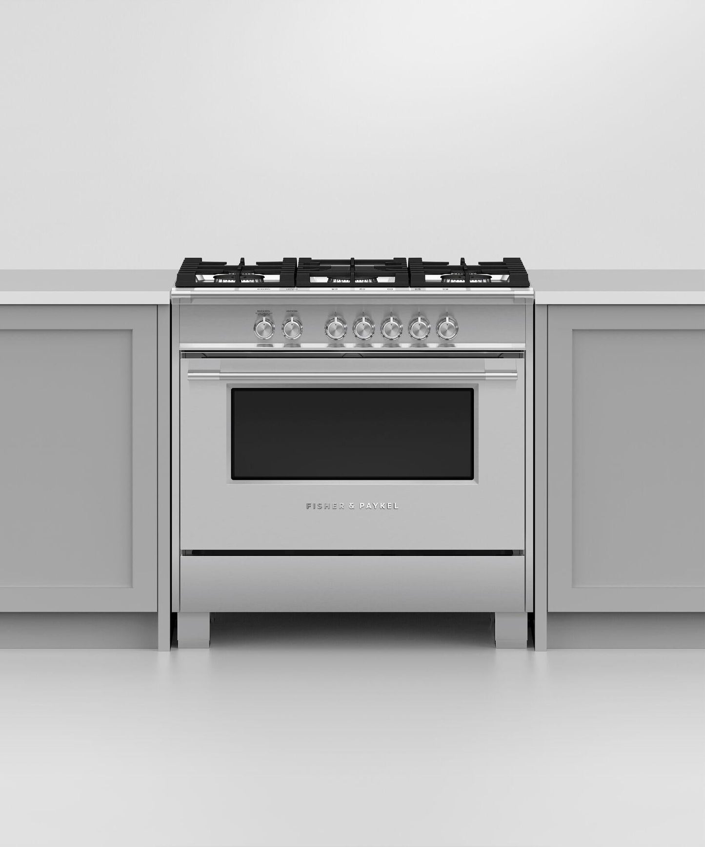 FISHER & PAYKEL OR36SCG4X1 36" Series 7 Classic 5 Burner Gas Range in Stainless Steel - OR36SCG4X1