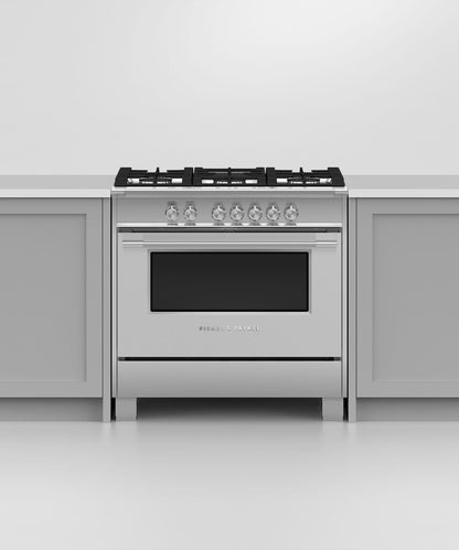 FISHER & PAYKEL OR36SCG4X1 36" Series 7 Classic 5 Burner Gas Range in Stainless Steel - OR36SCG4X1