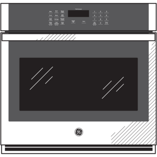 GE APPLIANCES 27" Smart Built-In Single Wall Oven in Stainless Steel - JKS3000SNSS