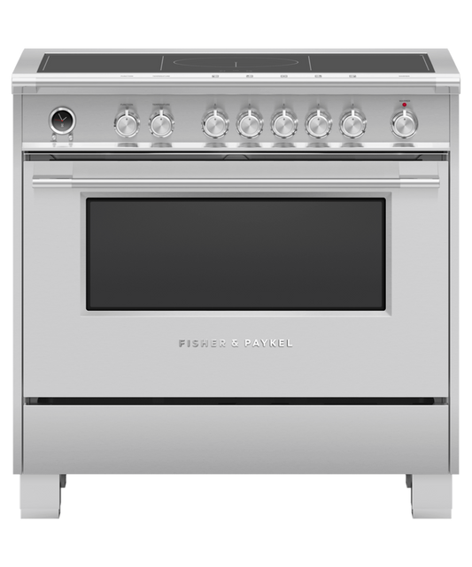 FISHER & PAYKEL OR36SCI6X1 36" Series 9 Classic 5 Zone Induction Self-Cleaning Range in Stainless Steel - OR36SCI6X1
