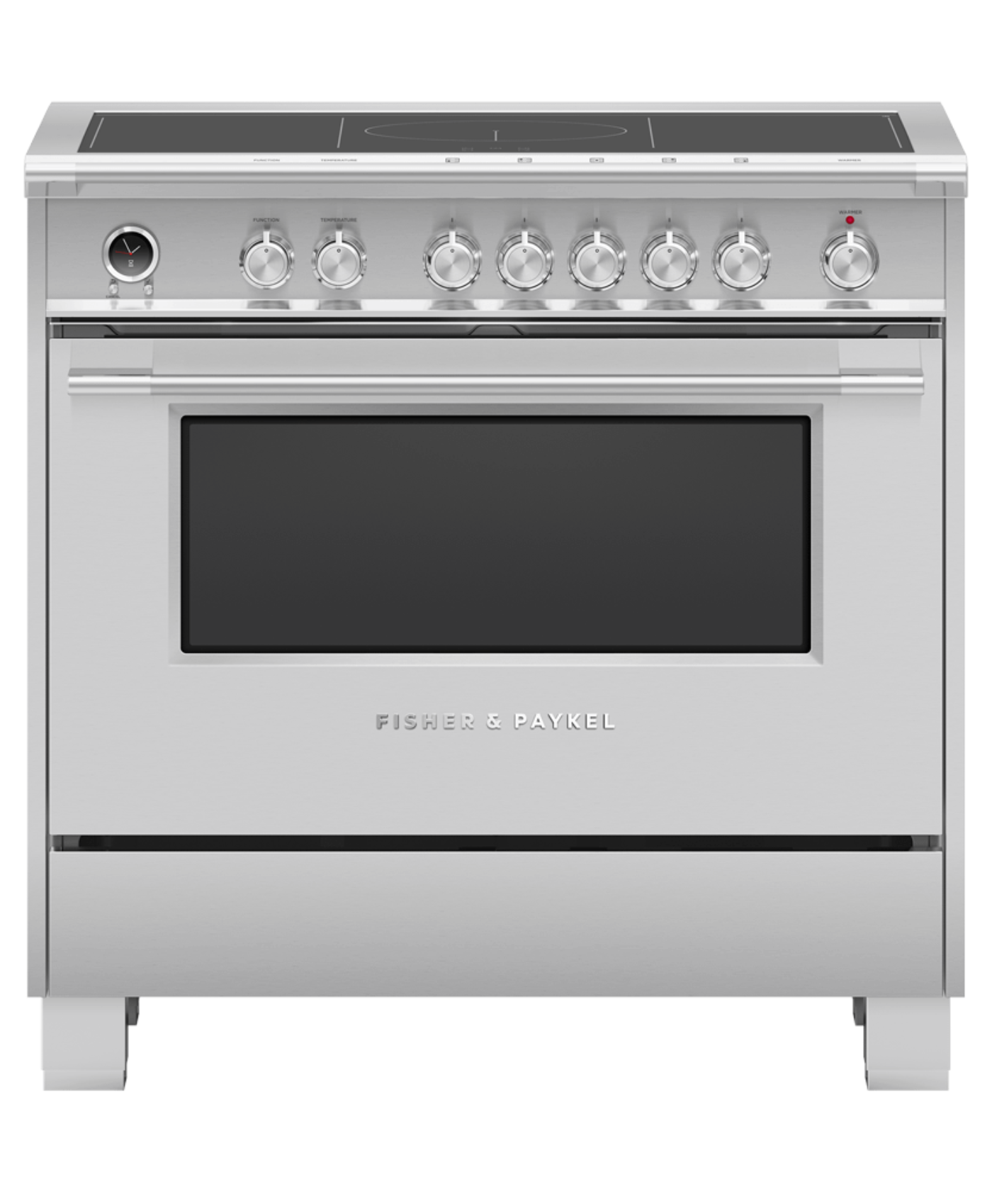 FISHER & PAYKEL OR36SCI6X1 36" Series 9 Classic 5 Zone Induction Self-Cleaning Range in Stainless Steel - OR36SCI6X1