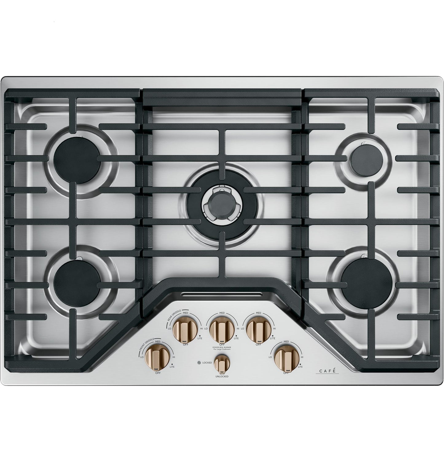 CAFE CGP95302MS1 CAFé30" Gas Cooktop in Stainless Steel - CGP95302MS1