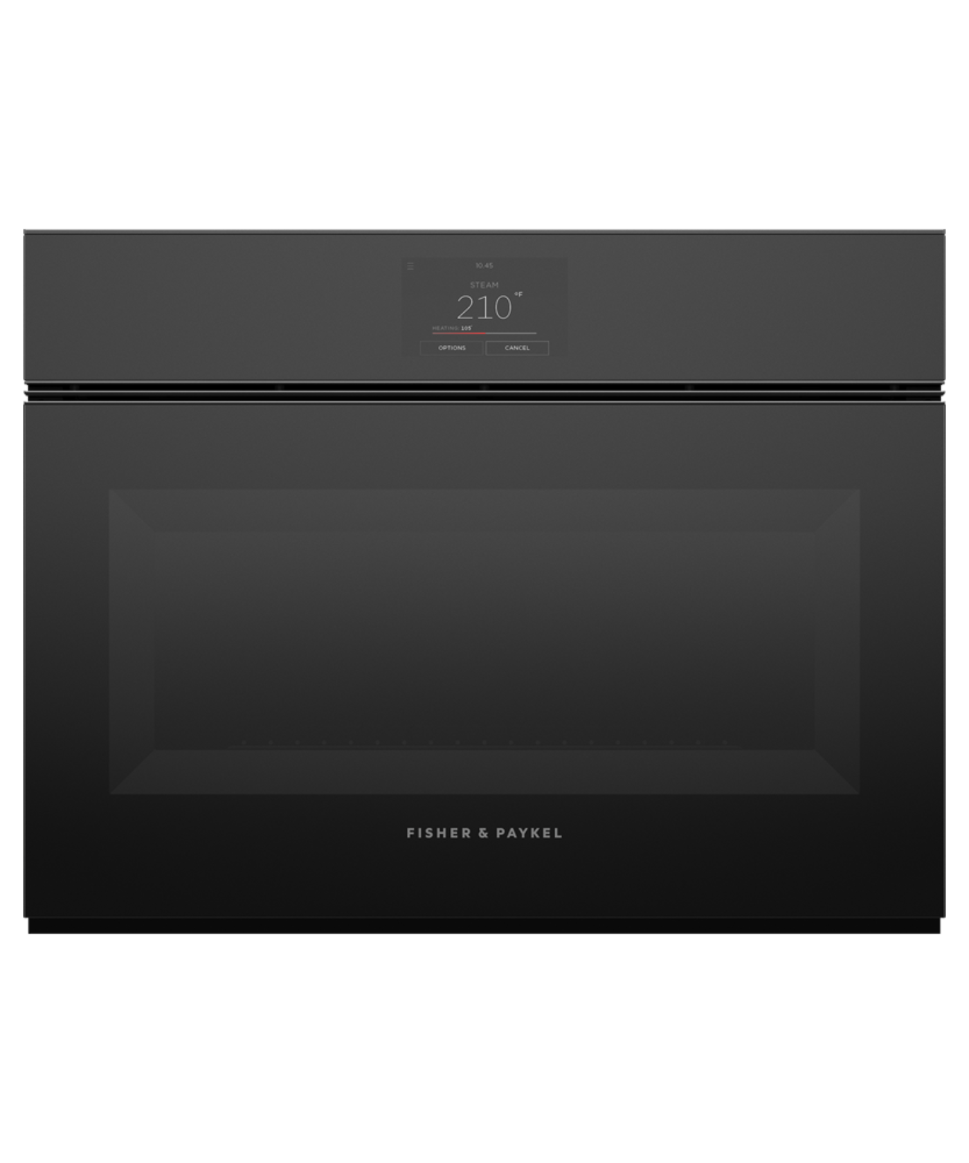 FISHER & PAYKEL OS24NMTNB1 24" Series 9 Minimal Handleless Compact Combi-Steam Oven Black - OS24NMTNB1