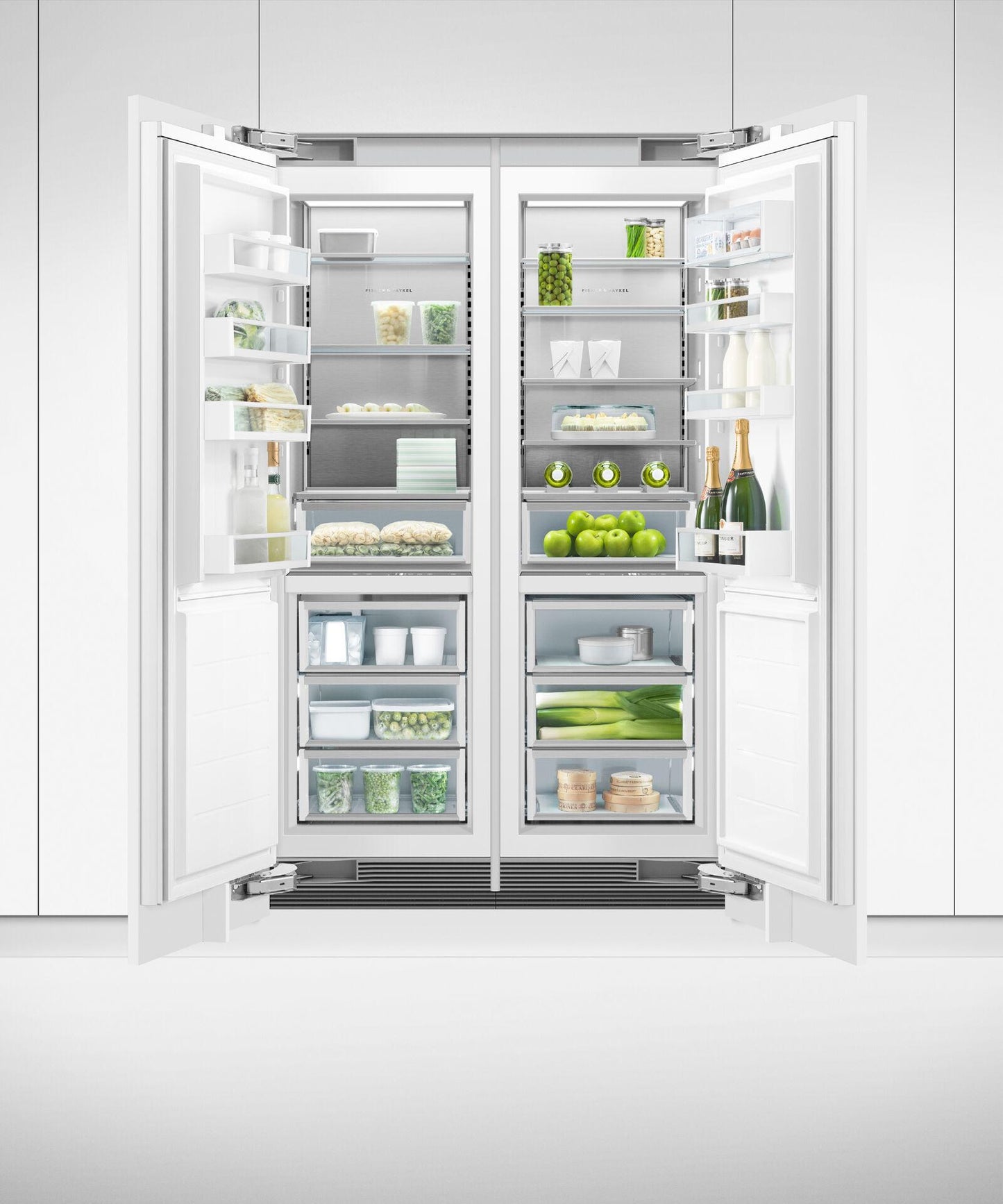 FISHER & PAYKEL RS2484SRK1 24" Series 9 Integrated Column Refrigerator Custom Panel Ready - RS2484SRK1