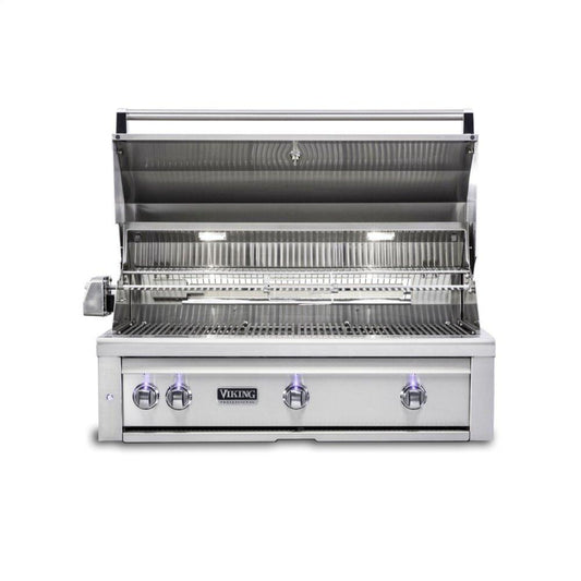 VIKING 36"W. Built-in Grill with ProSear Burner and Rotisserie in Stainless Steel - VQGI5361LSS