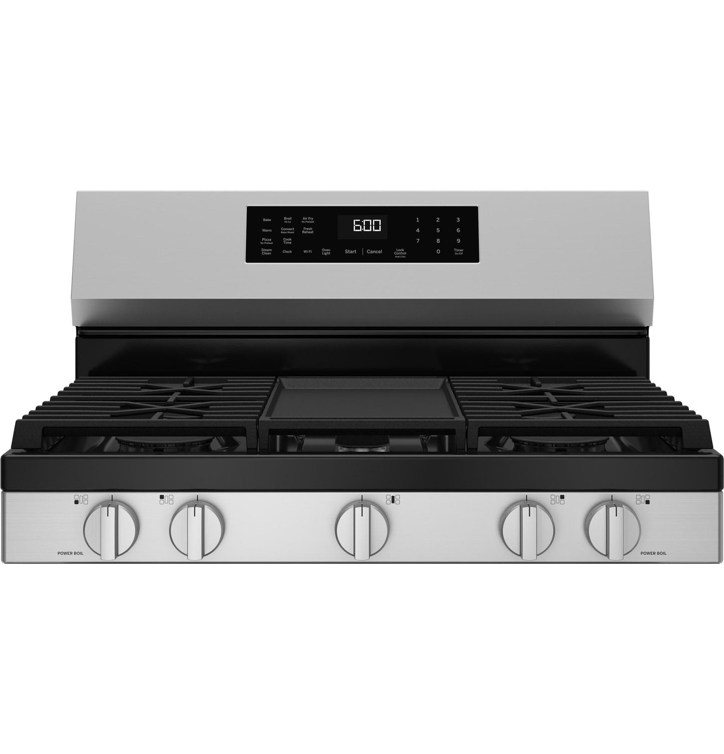 GE APPLIANCES GGF600AVSS GE® 30" Free-Standing Gas Convection Range with No Preheat Air Fry and EasyWash™ Oven Tray in Stainless Steel - GGF600AVSS