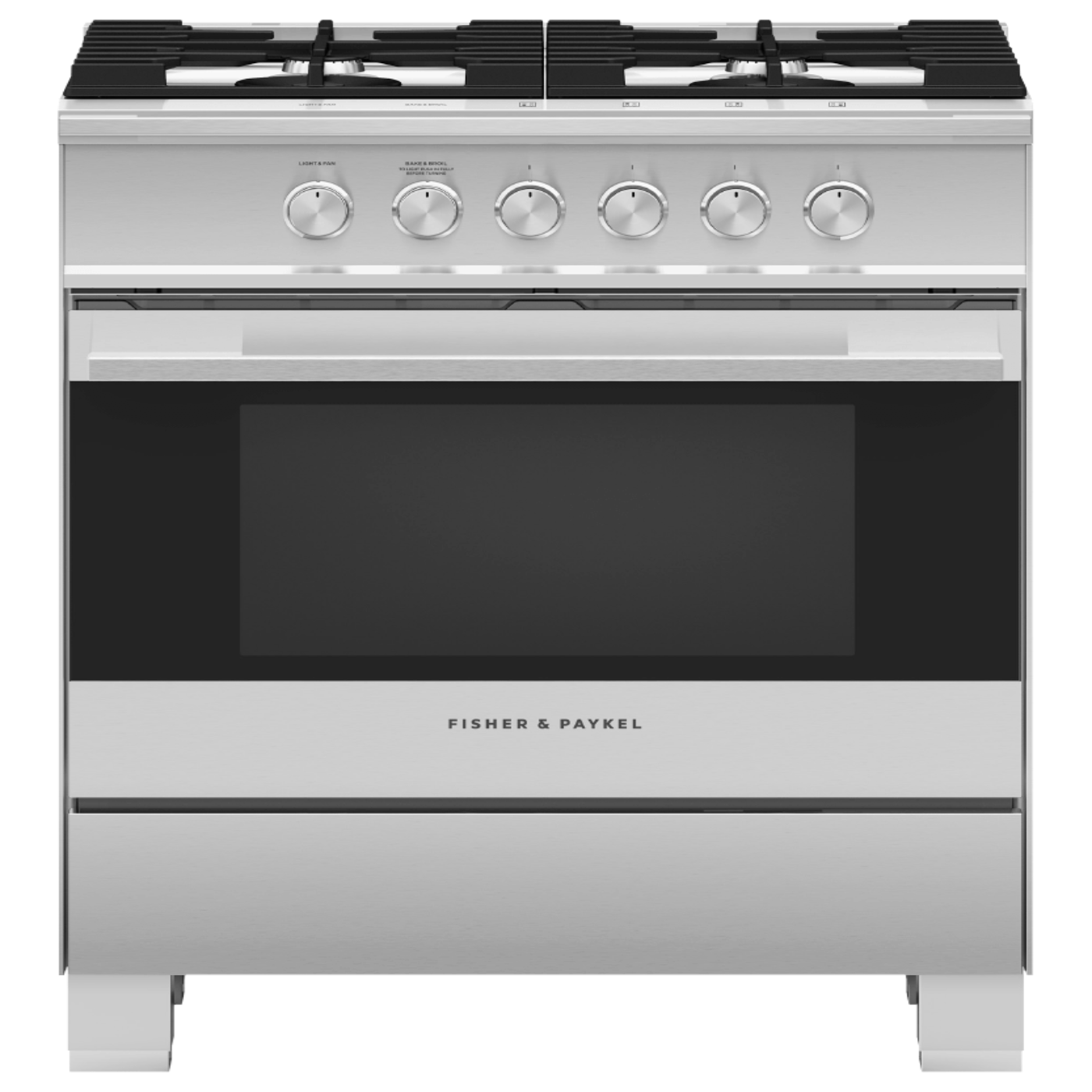FISHER & PAYKEL OR30SDG4X1 30" Series 7 Contemporary 4 Burner Gas Range in Stainless Steel - OR30SDG4X1