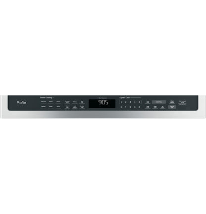 GE APPLIANCES Profile 2.1 Cu. Ft. Over-the-Range Sensor Microwave Oven in Stainless Steel - PVM9005SJSS