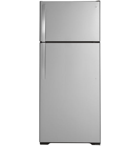 GE APPLIANCES 17.5 Cu. Ft. Top-Freezer Refrigerator in Stainless Steel - GTS18HYNRFS