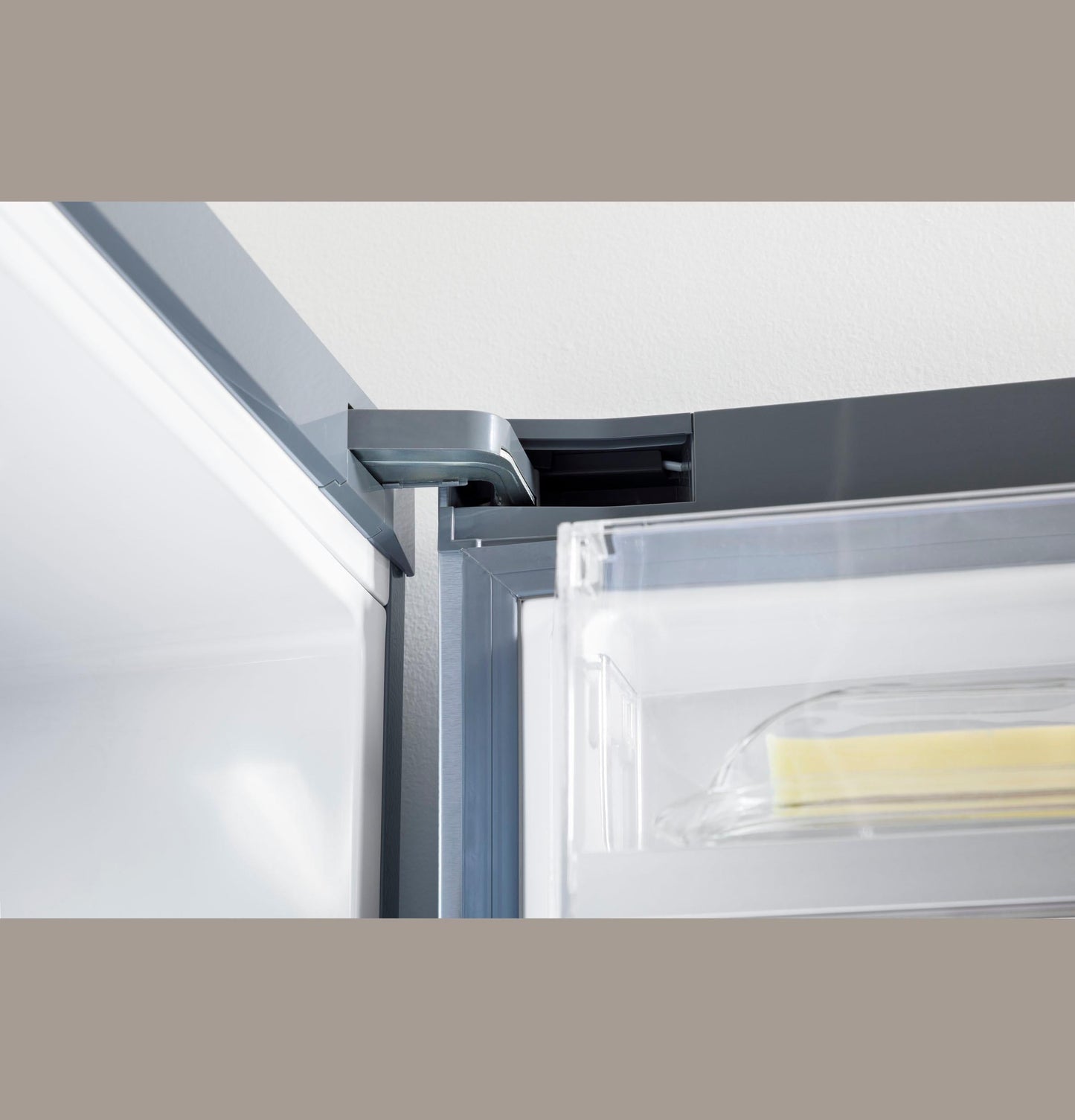 GE APPLIANCES GBE17HYRFS GE® ENERGY STAR® 17.7 Cu. Ft. Counter-Depth Bottom-Freezer Refrigerator in Stainless Steel - GBE17HYRFS