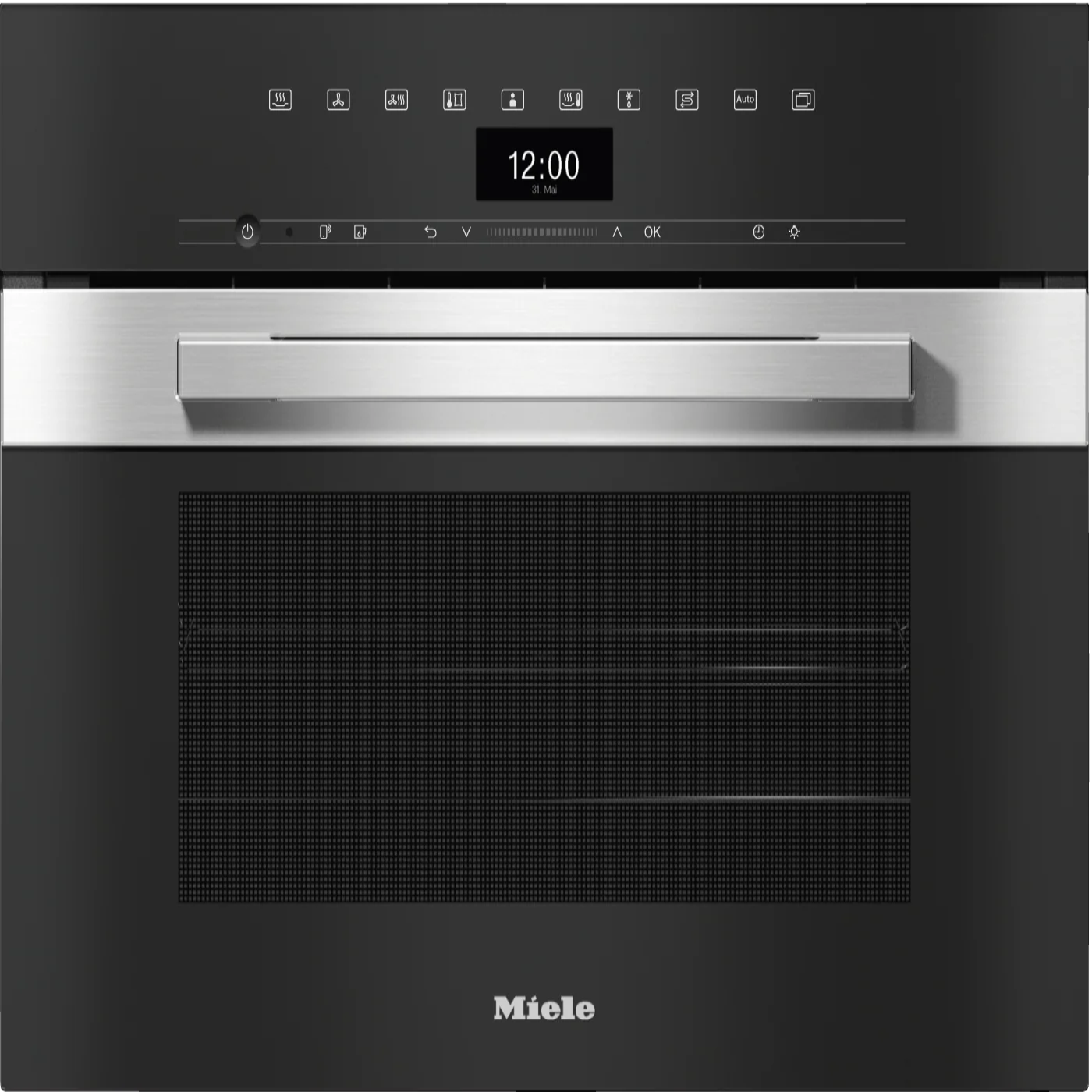 MIELEDGC 7440 AM Clean Touch Steel - 24" Compact Combi-Steam Oven XL for steam cooking, baking, roasting with networking + BrilliantLight. in Stainless Steel -  DGC7440CTS