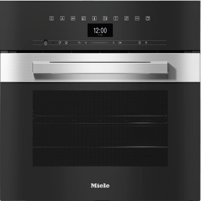 MIELEDGC 7440 AM Clean Touch Steel - 24" Compact Combi-Steam Oven XL for steam cooking, baking, roasting with networking + BrilliantLight. in Stainless Steel -  DGC7440CTS