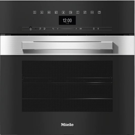 MIELEDGC 7440 AM Clean Touch Steel - 24" Compact Combi-Steam Oven XL for steam cooking, baking, roasting with networking + BrilliantLight. in Stainless Steel -  DGC7440CTS