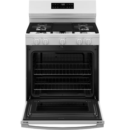 GE APPLIANCES GGF500PVWW GE® 30" Free-Standing Gas Range with Crisp Mode White - GGF500PVWW