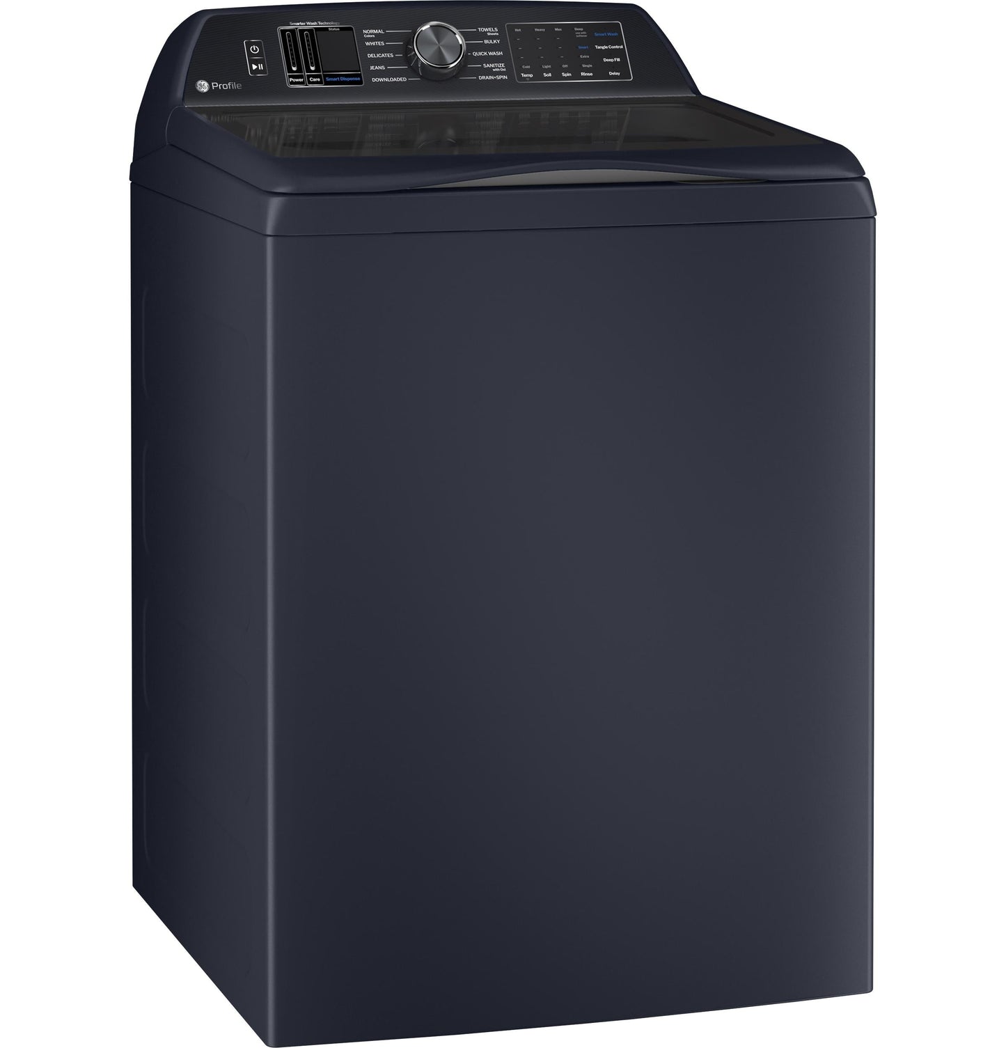 GE APPLIANCES PTW805BPWRS GE Profile™ ENERGY STAR® 5.3 cu. ft. Capacity Washer with Smarter Wash Technology and Adaptive SmartDispense Blue - PTW805BPWRS
