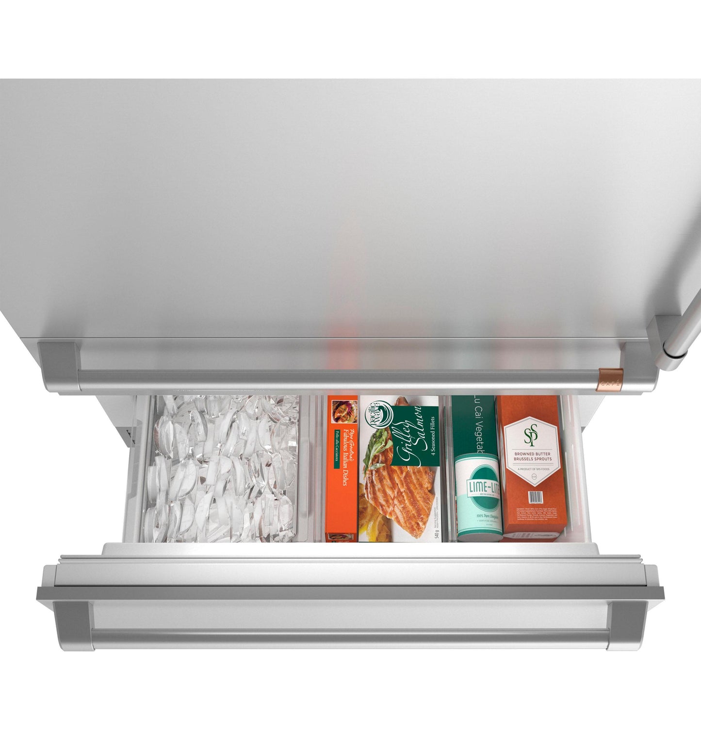CAFE CIC36LP2VS1 CAFé 36" Integrated Bottom-Freezer Refrigerator in Stainless Steel - CIC36LP2VS1