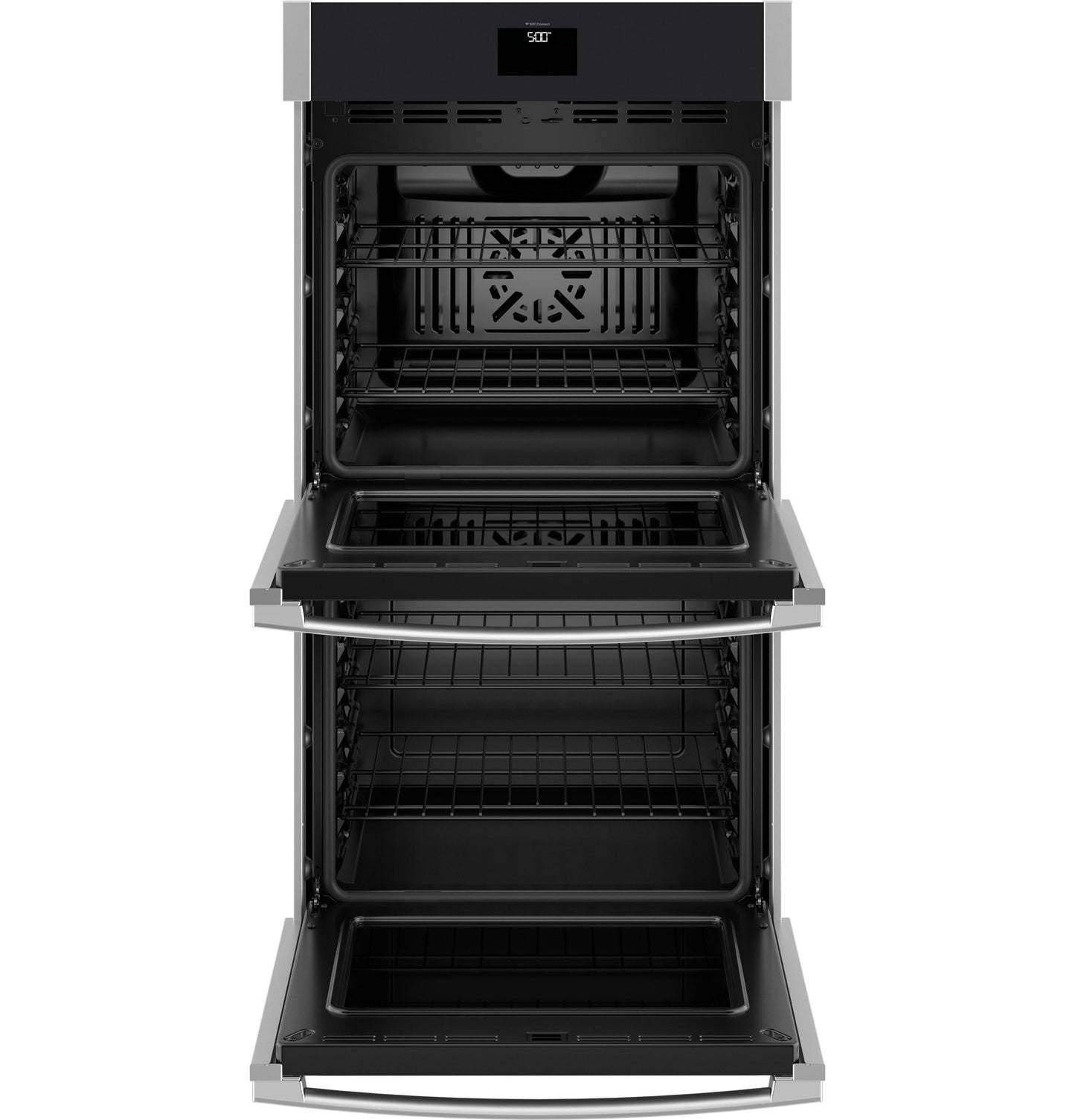 GE APPLIANCES JKD5000SVSS GE® 27" Smart Built-In Convection Double Wall Oven with No Preheat Air Fry in Stainless Steel - JKD5000SVSS