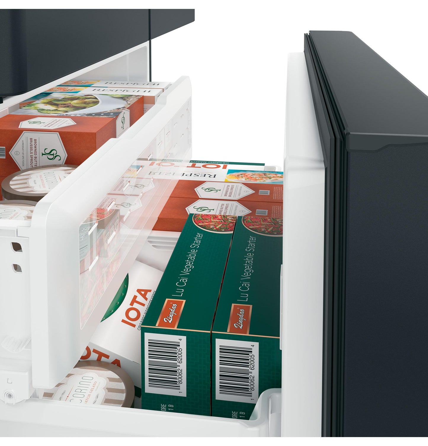 CAFE CYE22TP3MD1 CAFé™ ENERGY STAR® 22.1 Cu. Ft. Smart Counter-Depth French-Door Refrigerator with Hot Water Dispenser Black - CYE22TP3MD1