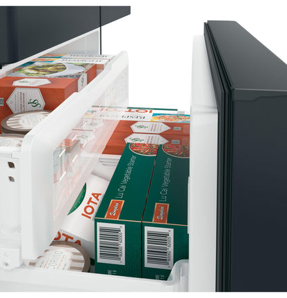 CAFE CYE22TP3MD1 CAFé™ ENERGY STAR® 22.1 Cu. Ft. Smart Counter-Depth French-Door Refrigerator with Hot Water Dispenser Black - CYE22TP3MD1