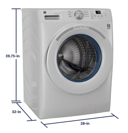 GE APPLIANCES GFW350SSYWW GE® ENERGY STAR® 4.6 cu. ft. Capacity Smart Front Load Washer with UltraFresh Vent System with OdorBlock™ White - GFW350SSYWW