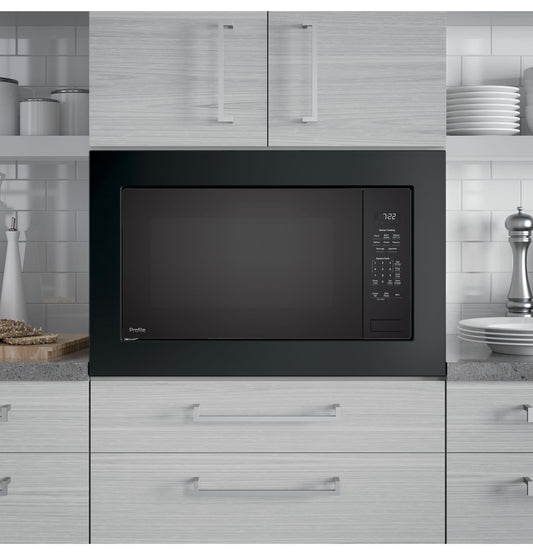 GE APPLIANCES PCWK22U1WBB GE Profile™ 2.2 Cu. Ft. Built-In Sensor Microwave Oven Black - PCWK22U1WBB