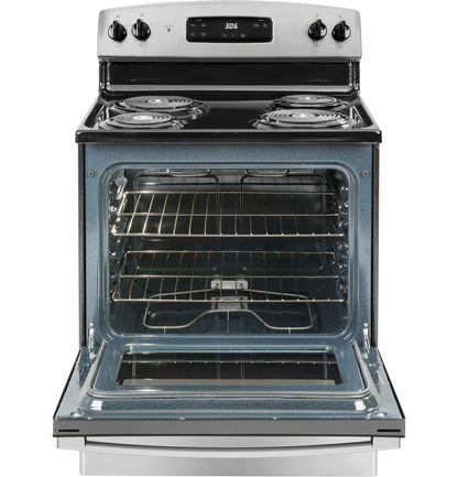 GE APPLIANCES 30" Free-Standing Electric Range in Stainless Steel - JBS360RTSS