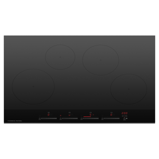 FISHER & PAYKEL CI304DTB4 30" Series 7 4 Zone Induction Cooktop Black - CI304DTB4