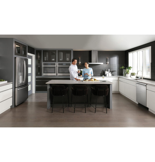 GE APPLIANCES Profile 27" Smart Built-In Convection Double Wall Oven in Stainless Steel - PKD7000SNSS