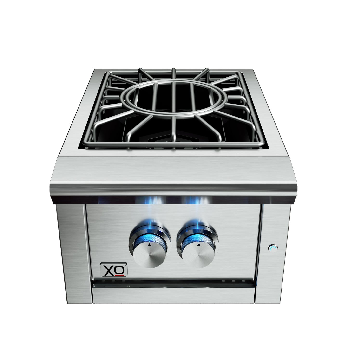 XO APPLIANCE XOGPOWER60KN 16" Power Side Burner 60,000 BTU NG in Stainless Steel - XOGPOWER60KN