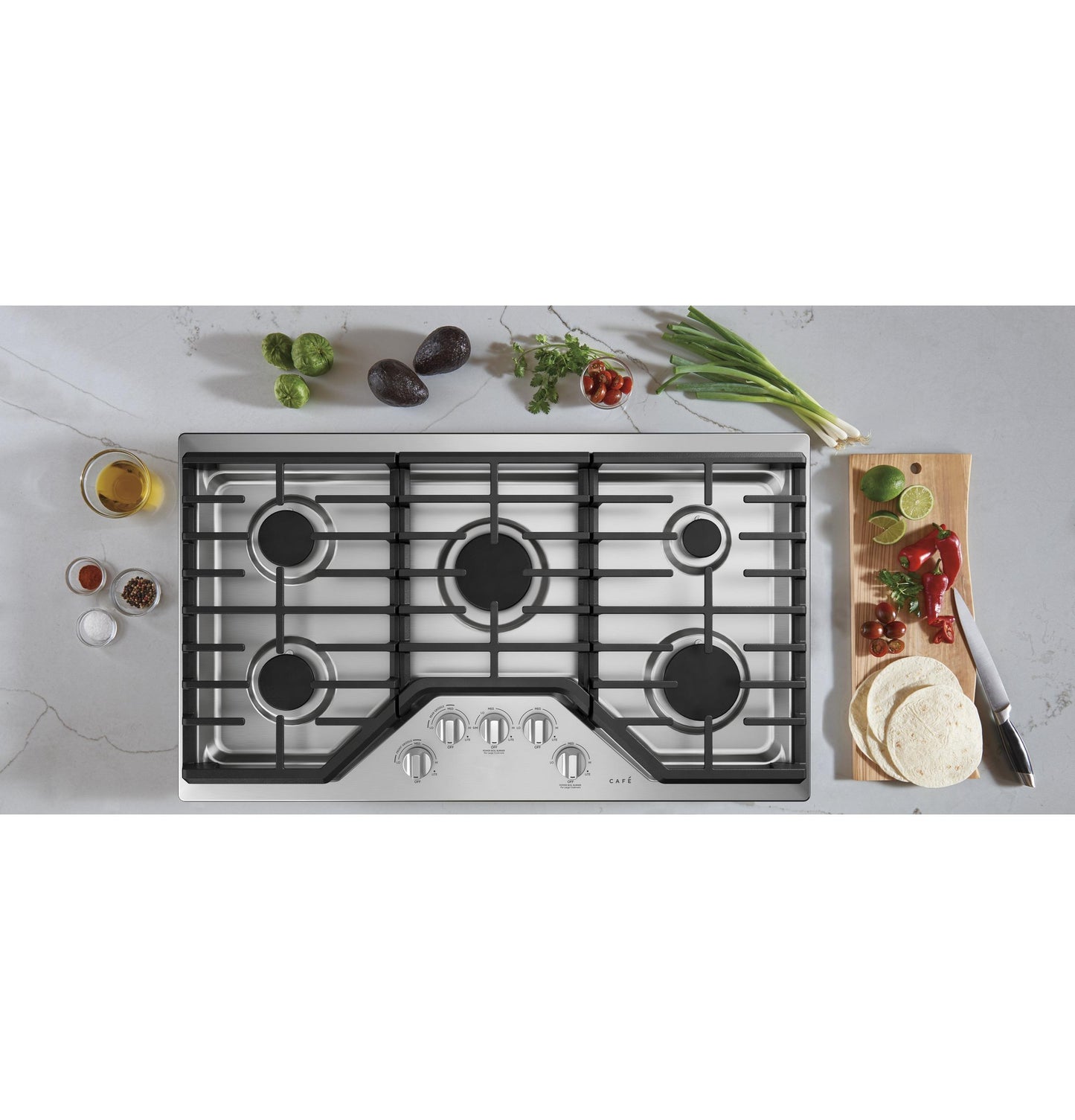 CAFE CGP70362NS1 CAFé™ 36" Gas Cooktop in Stainless Steel - CGP70362NS1