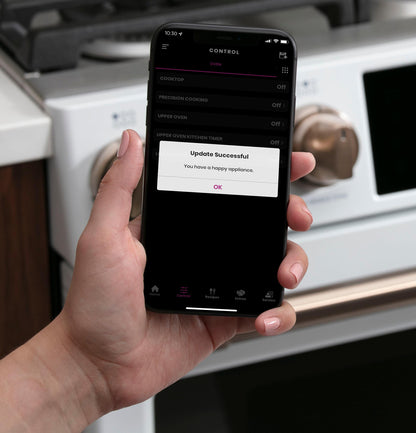 CAFE CGS700P2MS1 CAFé™ 30" Smart Slide-In, Front-Control, Gas Range with Convection Oven in Stainless Steel - CGS700P2MS1