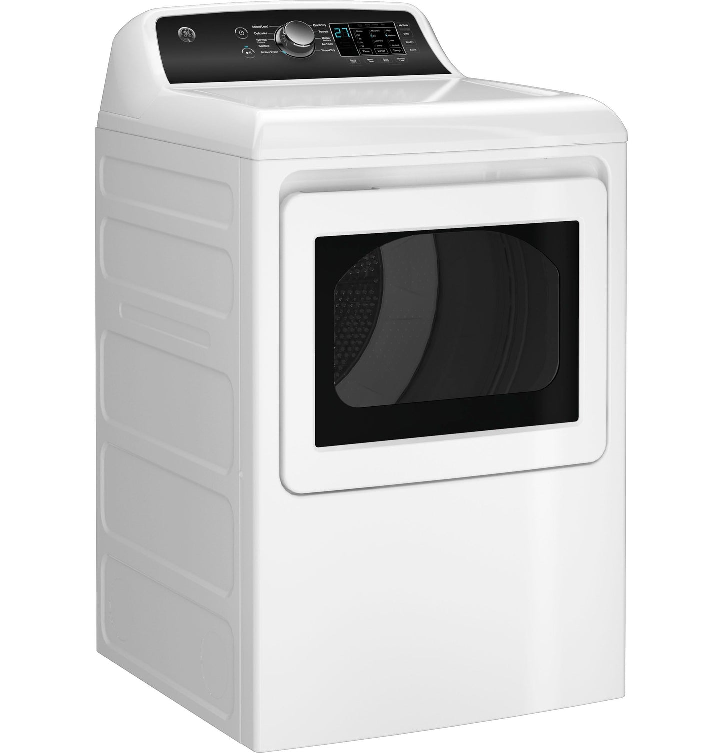 GE APPLIANCES GE 7.4 cu. ft. Capacity Gas Dryer with Up To 120 ft. Venting and Sensor Dry Black On White - GTD58GBSVWS