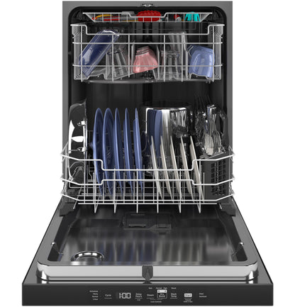 GE APPLIANCES GDT595HYYFS GE® ENERGY STAR® Top Control Hybrid Tub Dishwasher with Third Rack, Bottle Jets, Dry Boost & 50 dBA in Stainless Steel - GDT595HYYFS