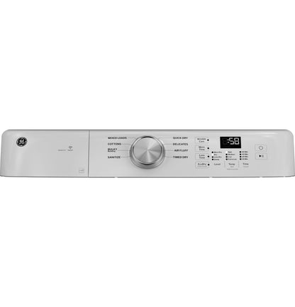 GE APPLIANCES GFD35GSSYWW GE ENERGY STAR 7.8 cu. ft. Capacity Smart Front Load Gas Dryer White - GFD35GSSYWW