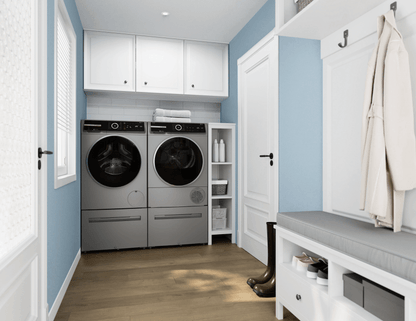 BOSCH WQB245AXUC 800 Series, heat pump dryer, Silver inox Silver