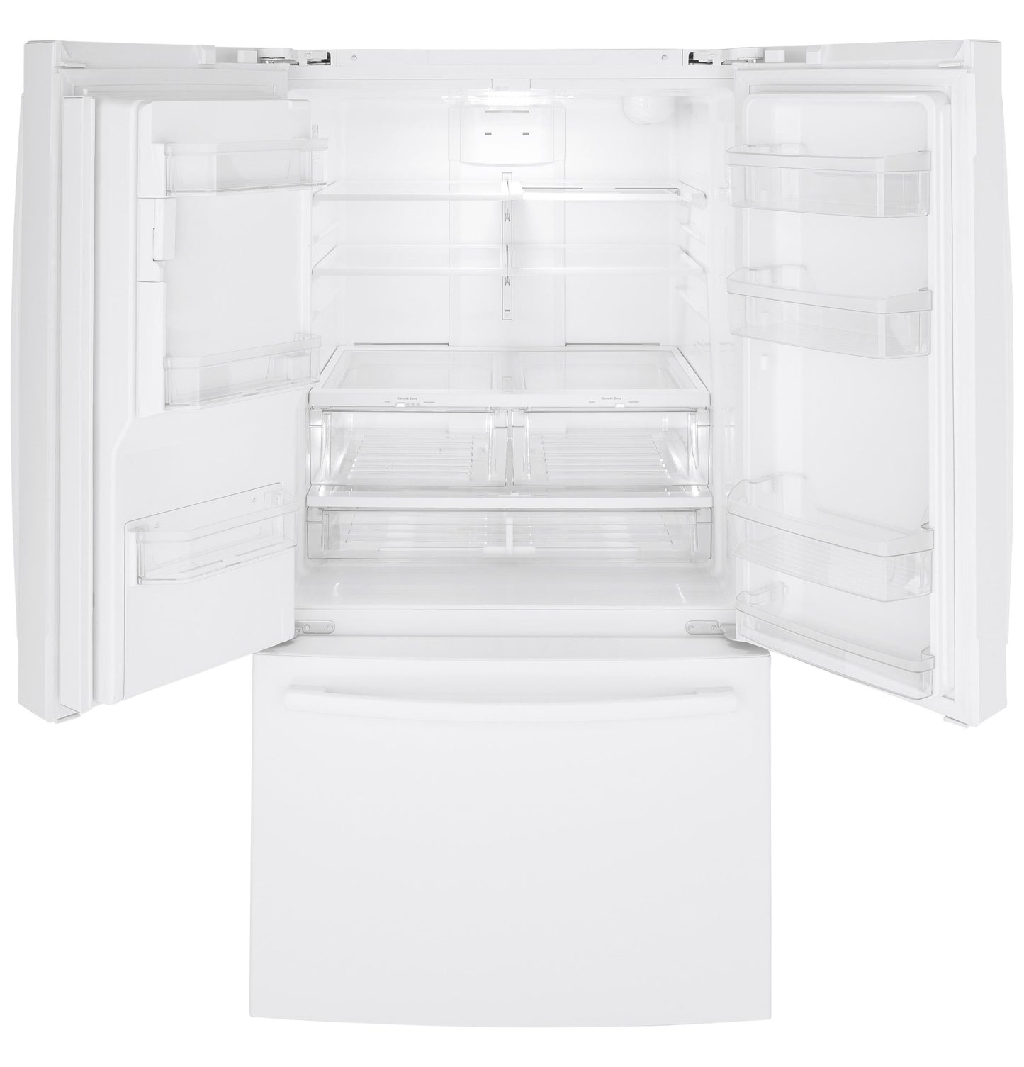 GE APPLIANCES 25.7 Cu. Ft. French-Door Refrigerator White - GFE26JGMWW
