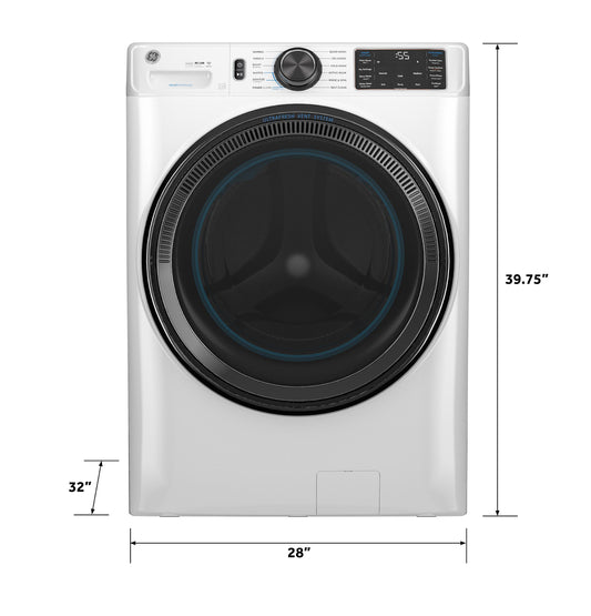 GE APPLIANCES GFW655SSVWW GE® ENERGY STAR® 5.0 cu. ft. Capacity Smart Front Load Steam Washer with SmartDispense™ UltraFresh Vent System with OdorBlock™ and Steam White - GFW655SSVWW