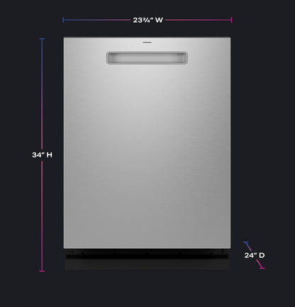 GE APPLIANCES PDP715SYVFS GE Profile™ ENERGY STAR® Fingerprint Resistant Top Control Stainless Interior Dishwasher with Microban™ Antimicrobial Technology in Stainless Steel - PDP715SYVFS