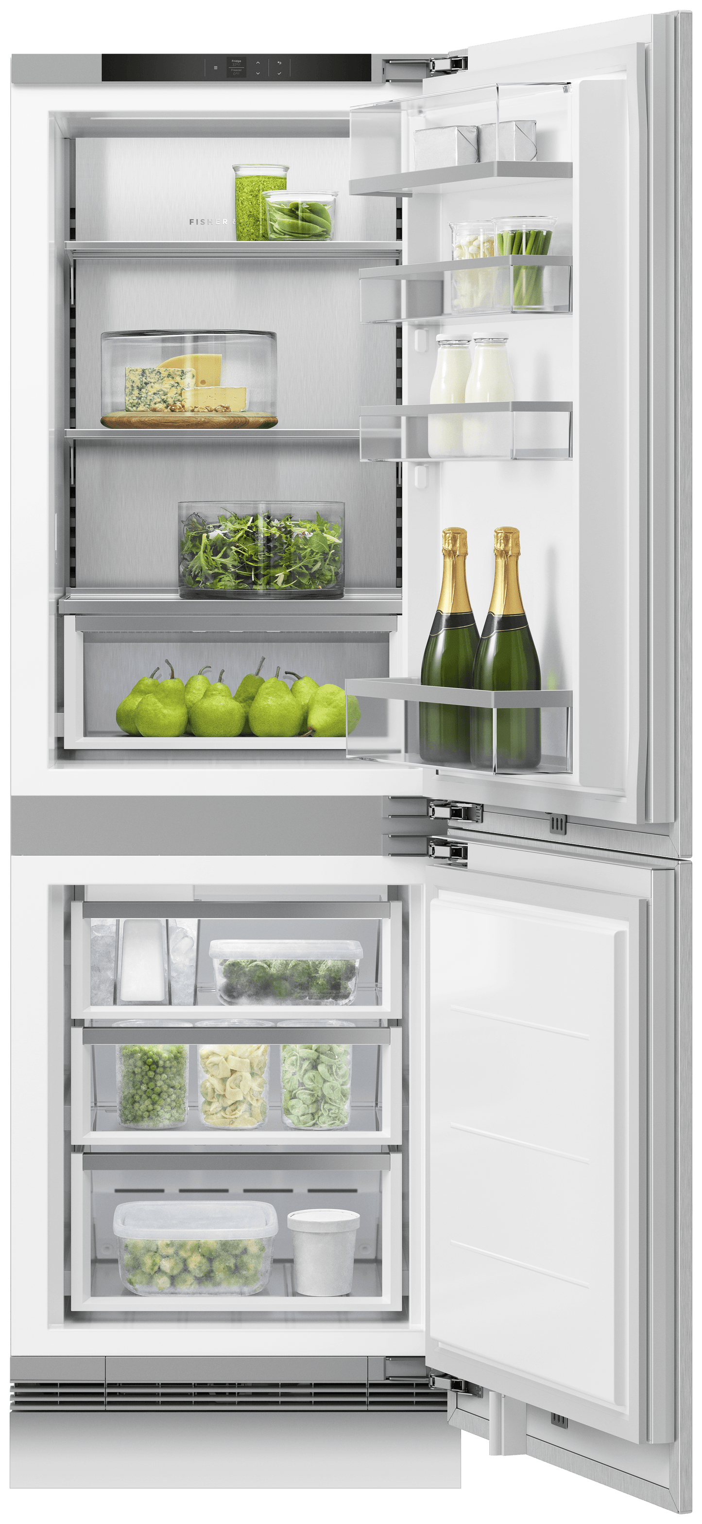 FISHER & PAYKEL RS2474BRU1 24" Series 9 Integrated Refrigerator Freezer Custom Panel Ready - RS2474BRU1