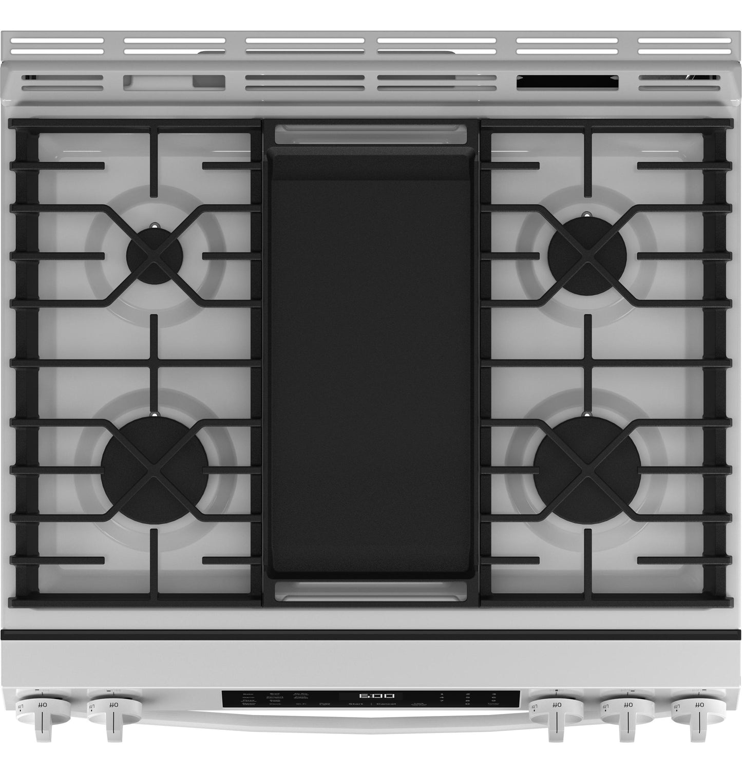 GE APPLIANCES GGS600AVWW GE® 30" Slide-In Front-Control Convection Gas Range with No Preheat Air Fry and EasyWash™ Oven Tray White - GGS600AVWW