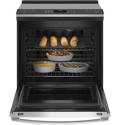 GE APPLIANCES PSS93YPFS GE Profile™ 30" Smart Slide-In Electric Convection Fingerprint Resistant Range with No Preheat Air Fry in Stainless Steel - PSS93YPFS