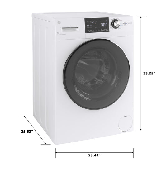 GE APPLIANCES GE 24" 2.4 cu. ft.Capacity Front Load Washer/Condenser Dryer Combo White - GFQ14ESSNWW