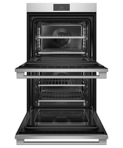 FISHER & PAYKEL OB30DPPTX1 30" Series 9 Professional Self-Cleaning Double Oven in Stainless Steel - OB30DPPTX1
