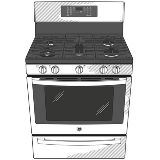 GE APPLIANCES PGB935YPFS GE Profile™ Smart 30" Free-Standing Self Clean Gas Fingerprint Resistant Range with No Preheat Air Fry in Stainless Steel - PGB935YPFS